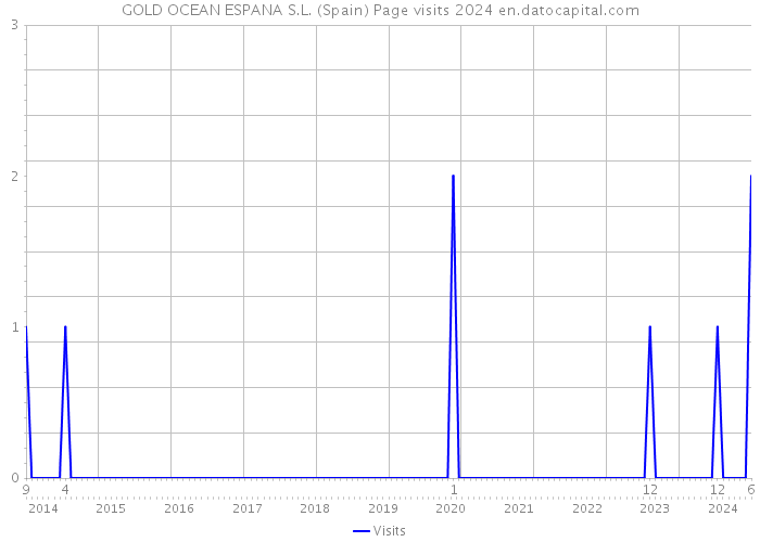 GOLD OCEAN ESPANA S.L. (Spain) Page visits 2024 