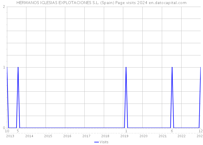 HERMANOS IGLESIAS EXPLOTACIONES S.L. (Spain) Page visits 2024 
