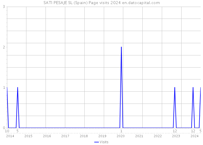 SATI PESAJE SL (Spain) Page visits 2024 