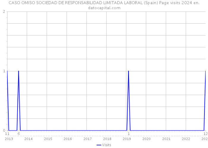 CASO OMISO SOCIEDAD DE RESPONSABILIDAD LIMITADA LABORAL (Spain) Page visits 2024 