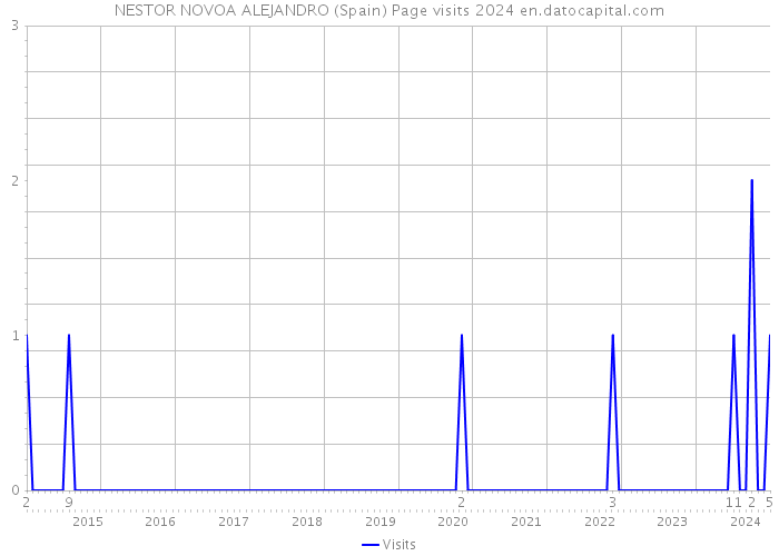 NESTOR NOVOA ALEJANDRO (Spain) Page visits 2024 