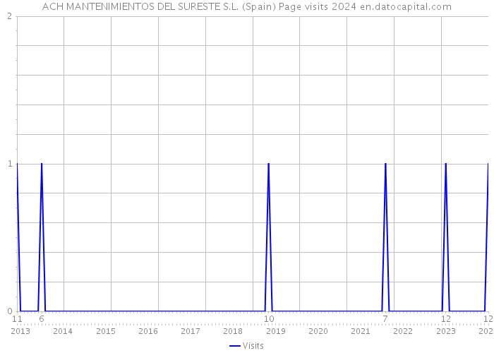 ACH MANTENIMIENTOS DEL SURESTE S.L. (Spain) Page visits 2024 