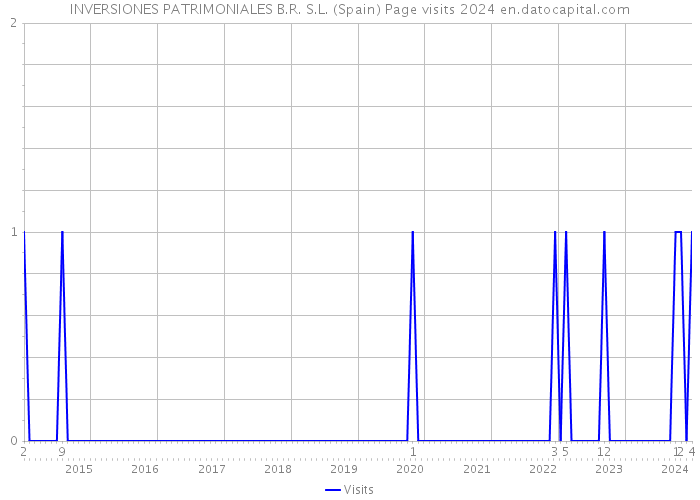 INVERSIONES PATRIMONIALES B.R. S.L. (Spain) Page visits 2024 