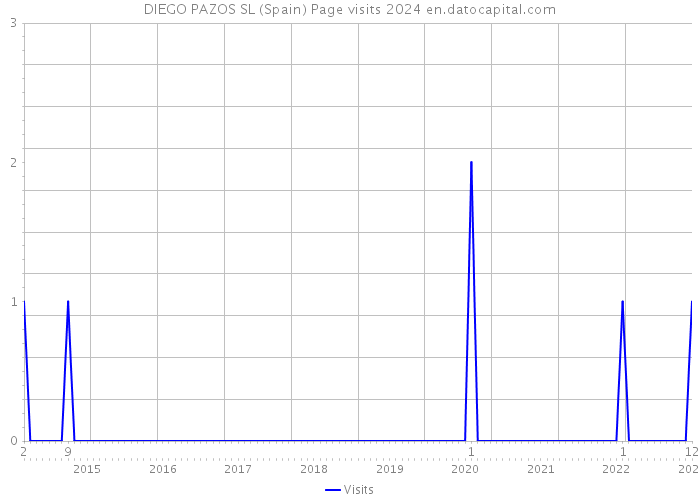 DIEGO PAZOS SL (Spain) Page visits 2024 