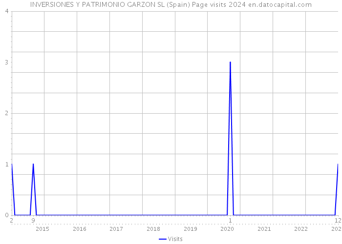INVERSIONES Y PATRIMONIO GARZON SL (Spain) Page visits 2024 
