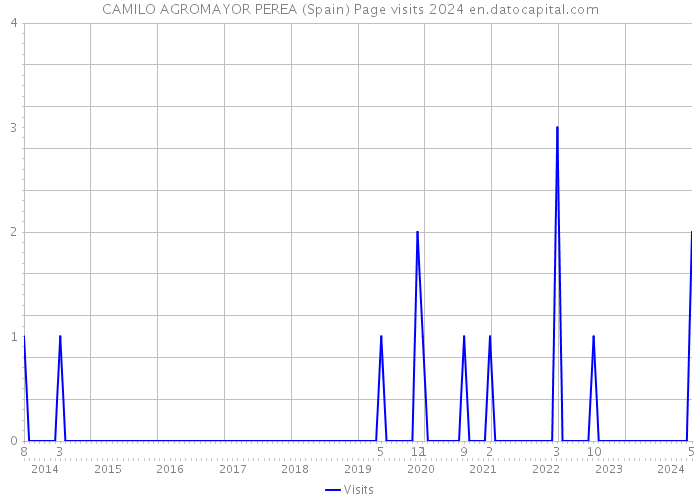 CAMILO AGROMAYOR PEREA (Spain) Page visits 2024 