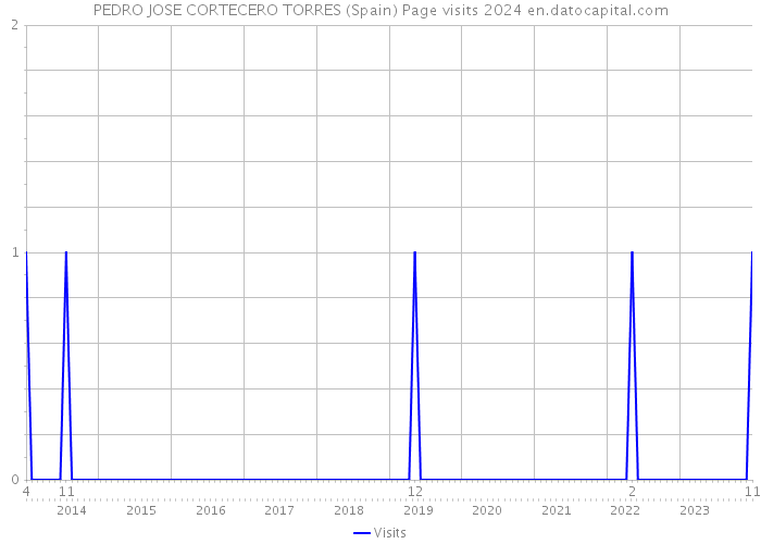 PEDRO JOSE CORTECERO TORRES (Spain) Page visits 2024 