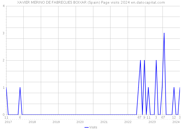 XAVIER MERINO DE FABREGUES BOIXAR (Spain) Page visits 2024 