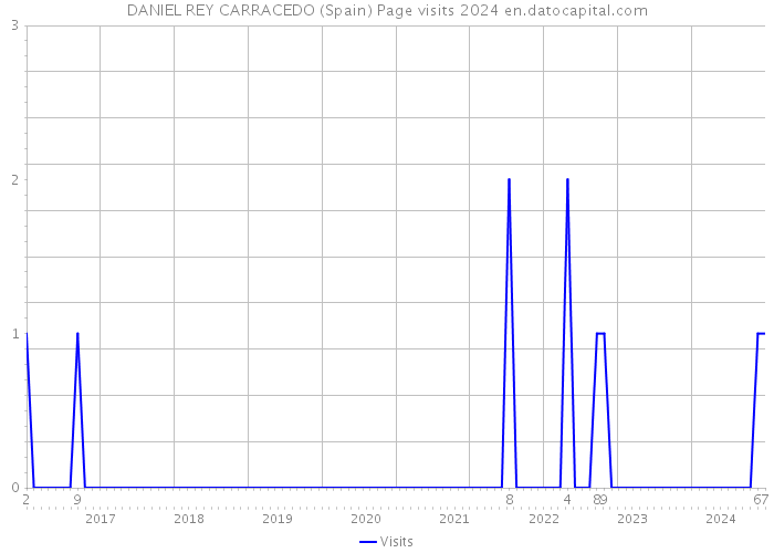 DANIEL REY CARRACEDO (Spain) Page visits 2024 