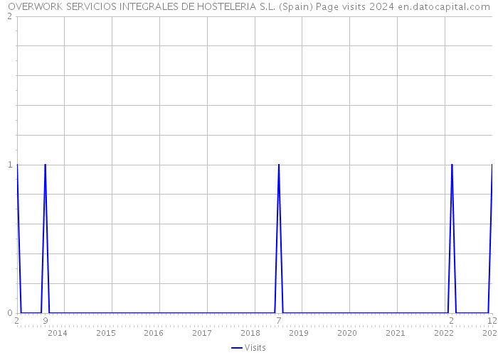 OVERWORK SERVICIOS INTEGRALES DE HOSTELERIA S.L. (Spain) Page visits 2024 