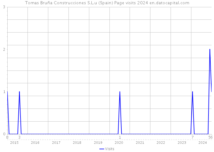 Tomas Bruña Construcciones S.L.u (Spain) Page visits 2024 