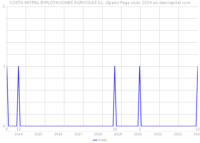 COSTA MOTRIL EXPLOTACIONES AGRICOLAS S.L. (Spain) Page visits 2024 