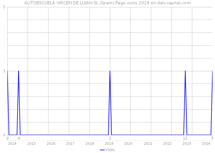 AUTOESCUELA VIRGEN DE LUJAN SL (Spain) Page visits 2024 