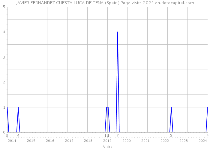 JAVIER FERNANDEZ CUESTA LUCA DE TENA (Spain) Page visits 2024 