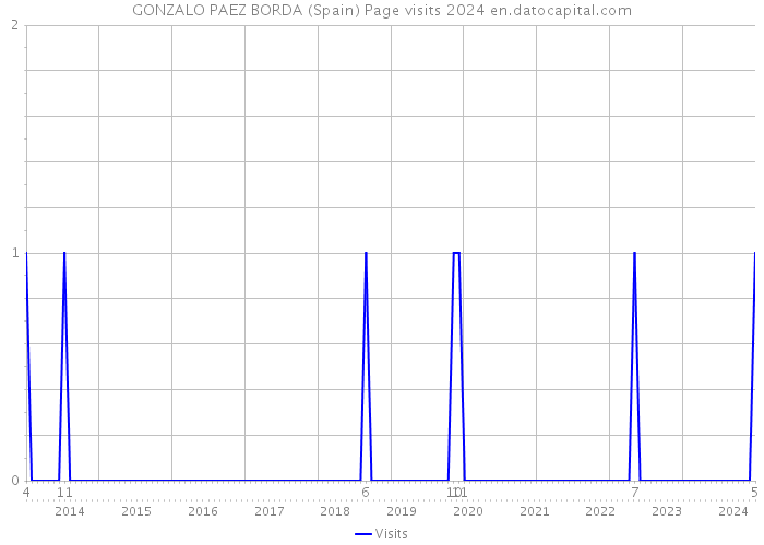 GONZALO PAEZ BORDA (Spain) Page visits 2024 