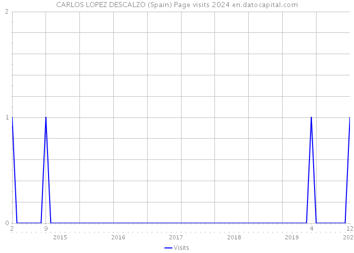 CARLOS LOPEZ DESCALZO (Spain) Page visits 2024 