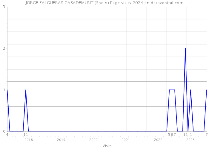 JORGE FALGUERAS CASADEMUNT (Spain) Page visits 2024 