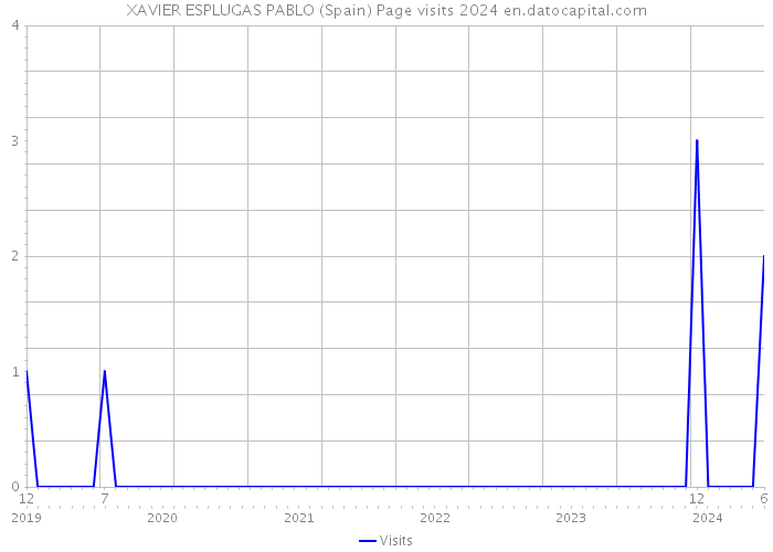 XAVIER ESPLUGAS PABLO (Spain) Page visits 2024 