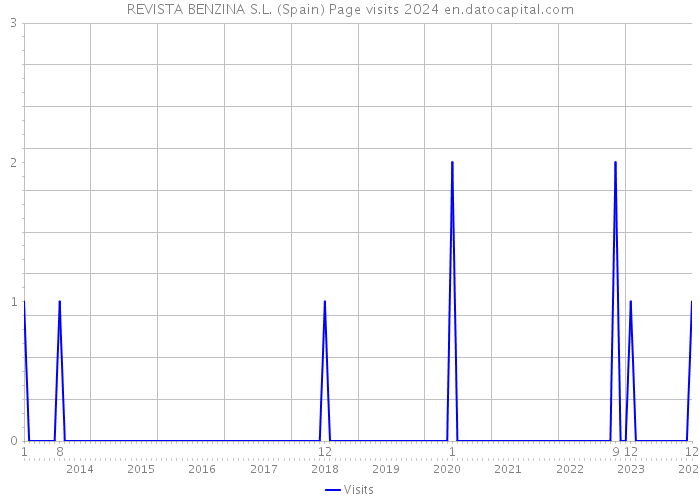REVISTA BENZINA S.L. (Spain) Page visits 2024 