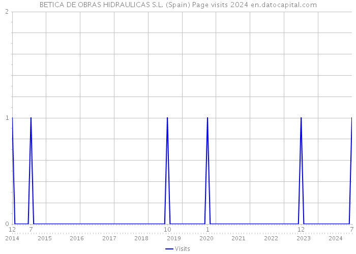 BETICA DE OBRAS HIDRAULICAS S.L. (Spain) Page visits 2024 
