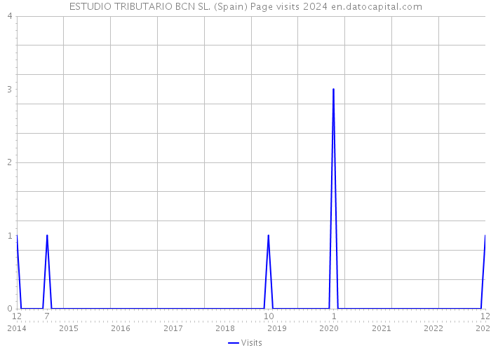 ESTUDIO TRIBUTARIO BCN SL. (Spain) Page visits 2024 