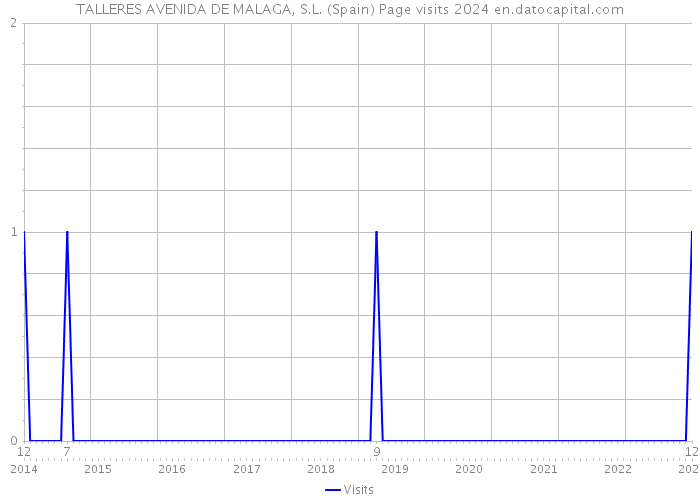 TALLERES AVENIDA DE MALAGA, S.L. (Spain) Page visits 2024 