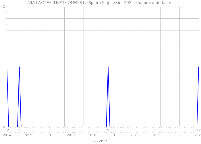 VIA LACTEA INVERSIONES S.L. (Spain) Page visits 2024 