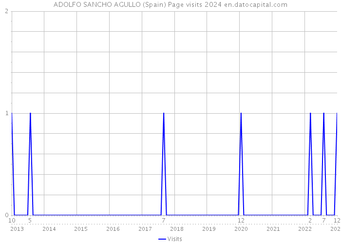 ADOLFO SANCHO AGULLO (Spain) Page visits 2024 