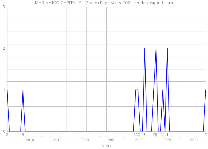 MAR AMIGO CAPITAL SL (Spain) Page visits 2024 