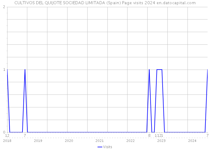 CULTIVOS DEL QUIJOTE SOCIEDAD LIMITADA (Spain) Page visits 2024 