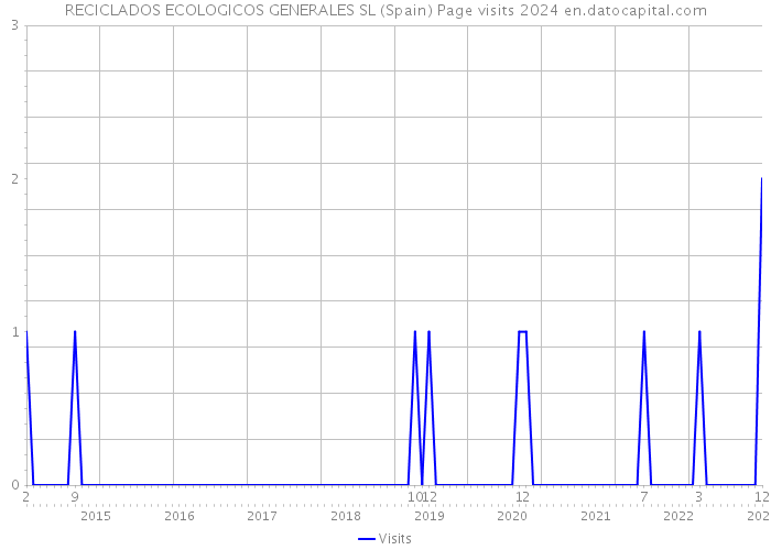 RECICLADOS ECOLOGICOS GENERALES SL (Spain) Page visits 2024 