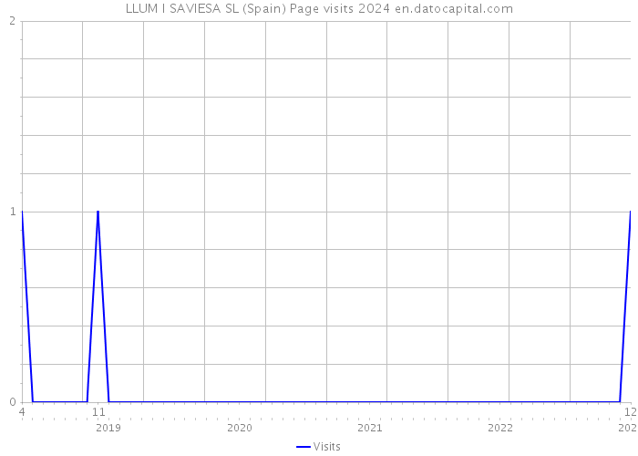 LLUM I SAVIESA SL (Spain) Page visits 2024 