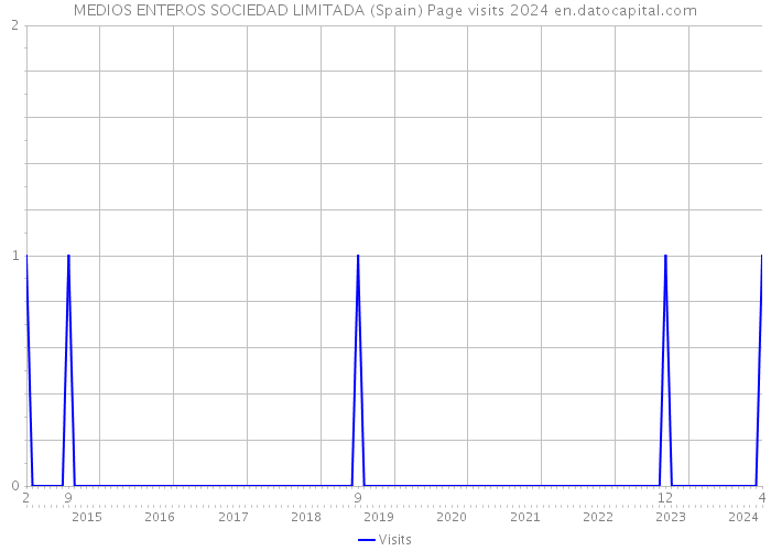 MEDIOS ENTEROS SOCIEDAD LIMITADA (Spain) Page visits 2024 