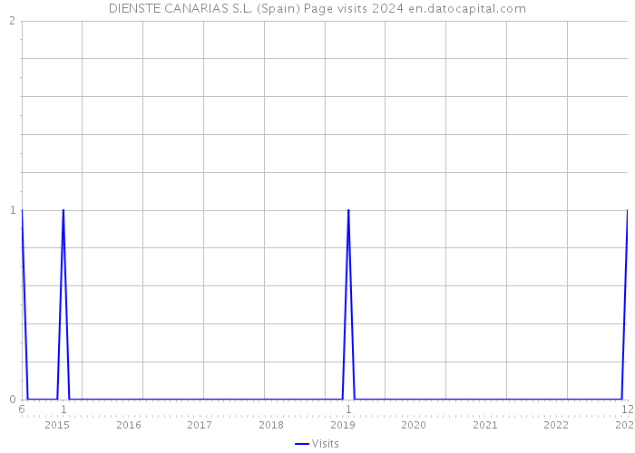 DIENSTE CANARIAS S.L. (Spain) Page visits 2024 