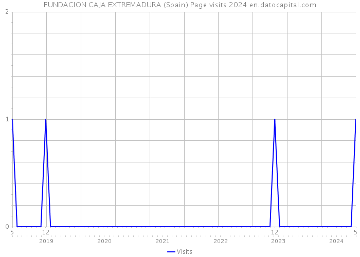 FUNDACION CAJA EXTREMADURA (Spain) Page visits 2024 