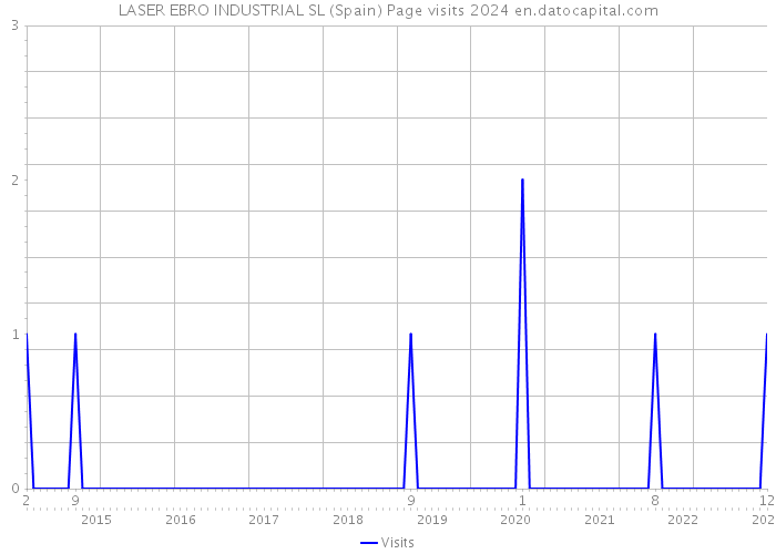 LASER EBRO INDUSTRIAL SL (Spain) Page visits 2024 