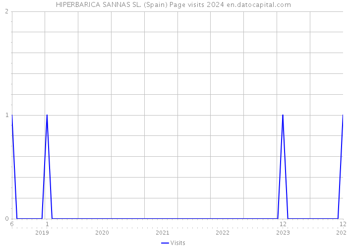 HIPERBARICA SANNAS SL. (Spain) Page visits 2024 