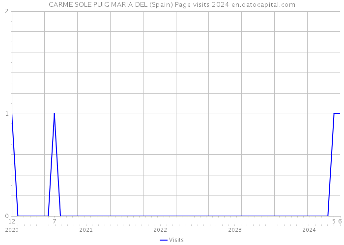 CARME SOLE PUIG MARIA DEL (Spain) Page visits 2024 
