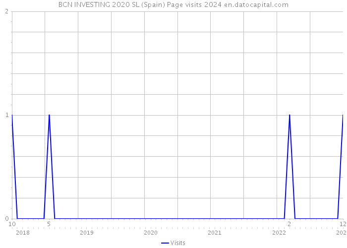 BCN INVESTING 2020 SL (Spain) Page visits 2024 