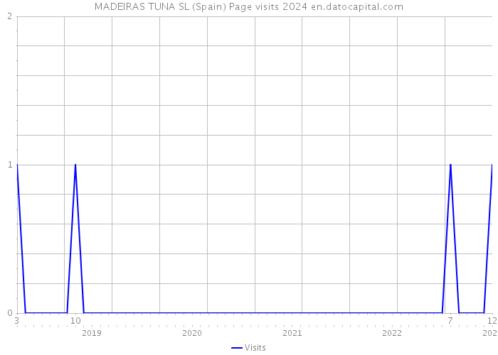 MADEIRAS TUNA SL (Spain) Page visits 2024 