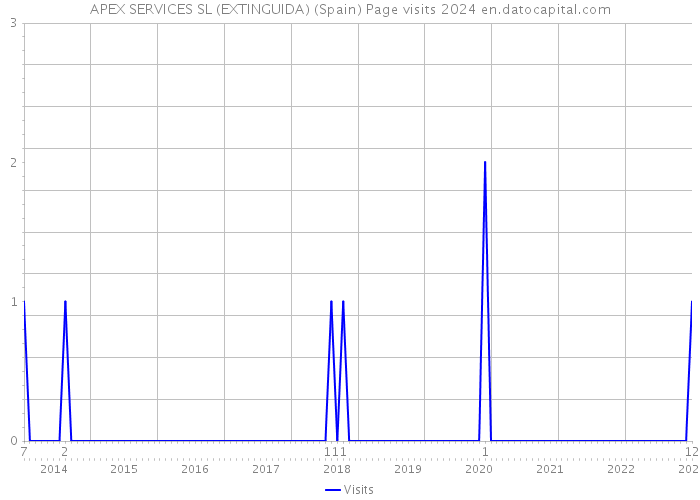 APEX SERVICES SL (EXTINGUIDA) (Spain) Page visits 2024 