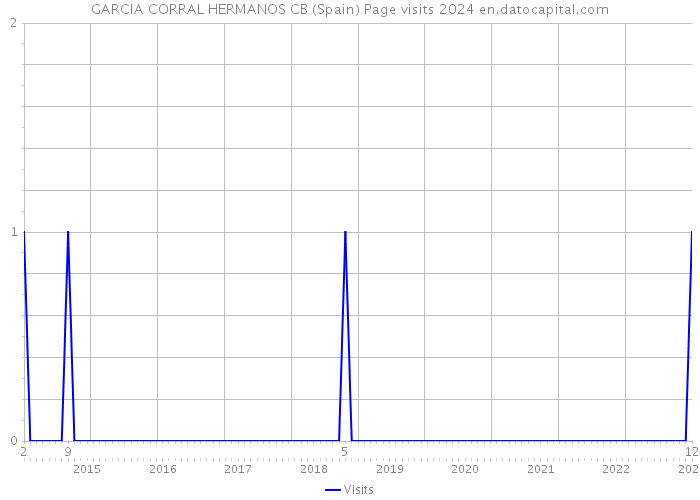 GARCIA CORRAL HERMANOS CB (Spain) Page visits 2024 