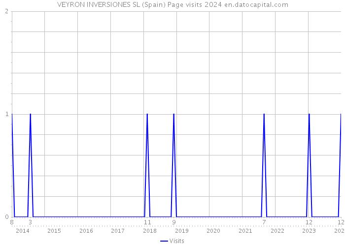 VEYRON INVERSIONES SL (Spain) Page visits 2024 