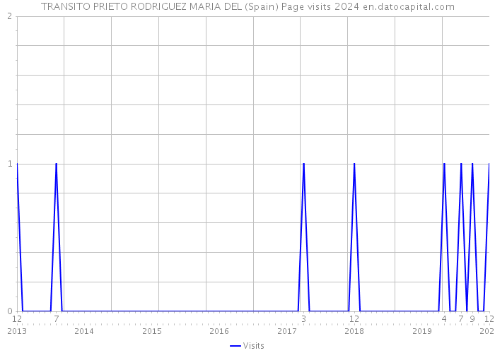 TRANSITO PRIETO RODRIGUEZ MARIA DEL (Spain) Page visits 2024 