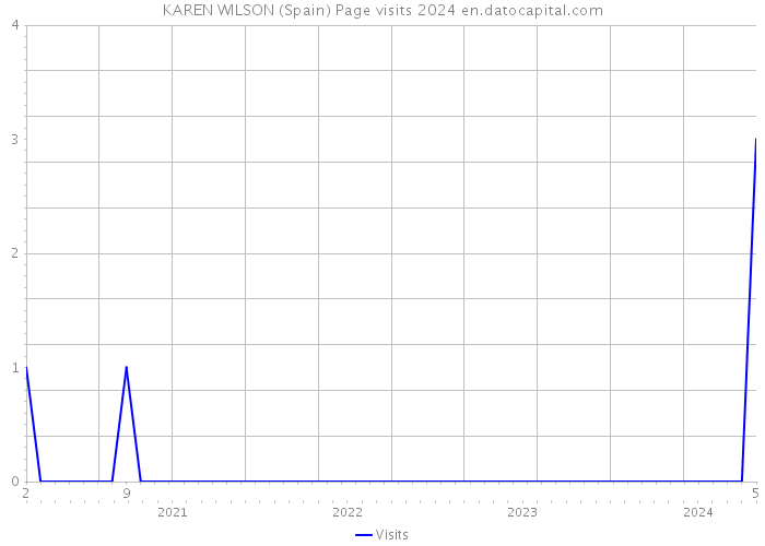 KAREN WILSON (Spain) Page visits 2024 