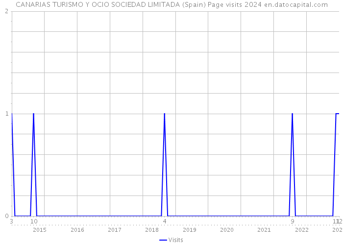 CANARIAS TURISMO Y OCIO SOCIEDAD LIMITADA (Spain) Page visits 2024 