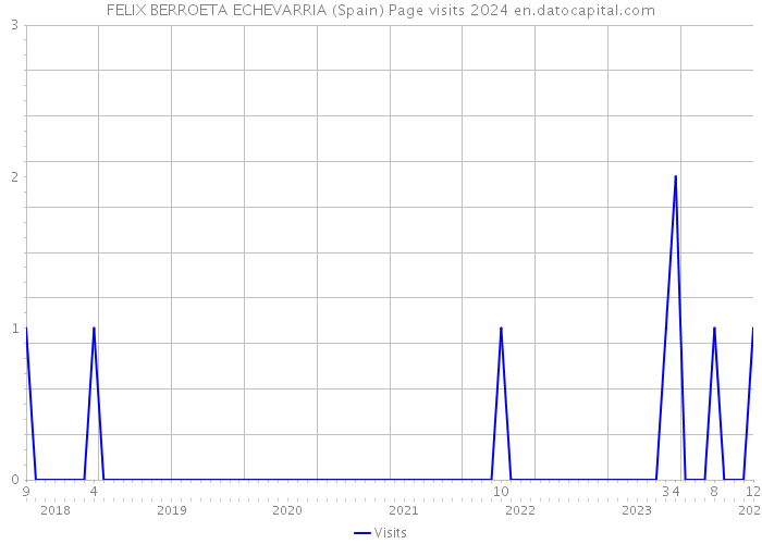 FELIX BERROETA ECHEVARRIA (Spain) Page visits 2024 