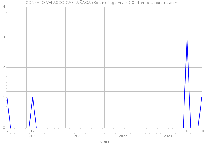 GONZALO VELASCO GASTAÑAGA (Spain) Page visits 2024 