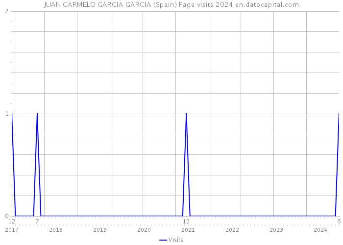 JUAN CARMELO GARCIA GARCIA (Spain) Page visits 2024 