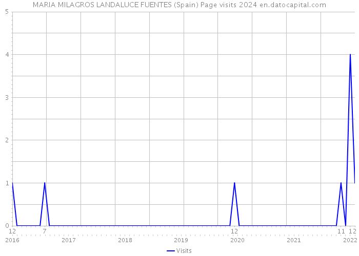MARIA MILAGROS LANDALUCE FUENTES (Spain) Page visits 2024 